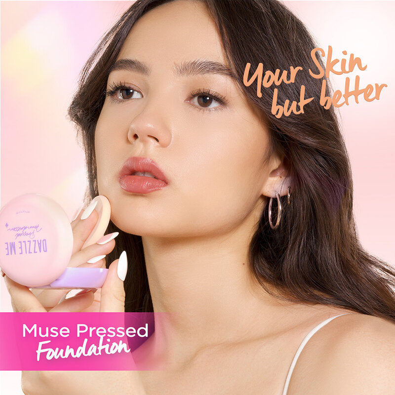 Dazzle Me Muse Pressed Foundation 6g #04 Warm Mocca