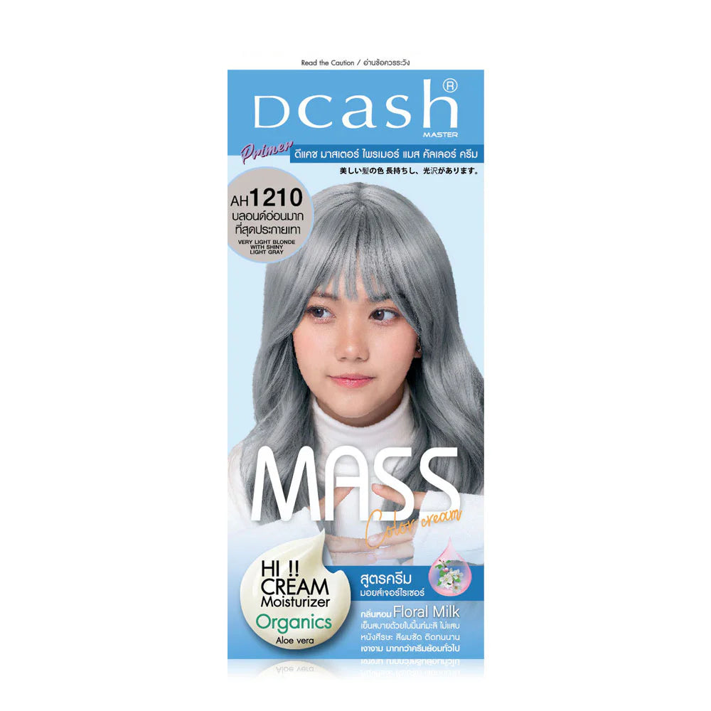 Dcash Master Mass Floral Color Cream - #AH1210 Very Light Blonde With Shiny Light Gray