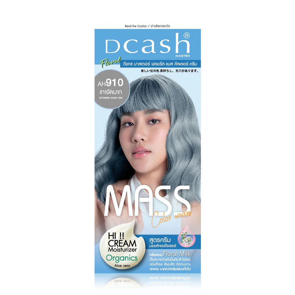 Dcash Master Mass Floral Color Cream 110ml #AH910 Extreme Dark Ash