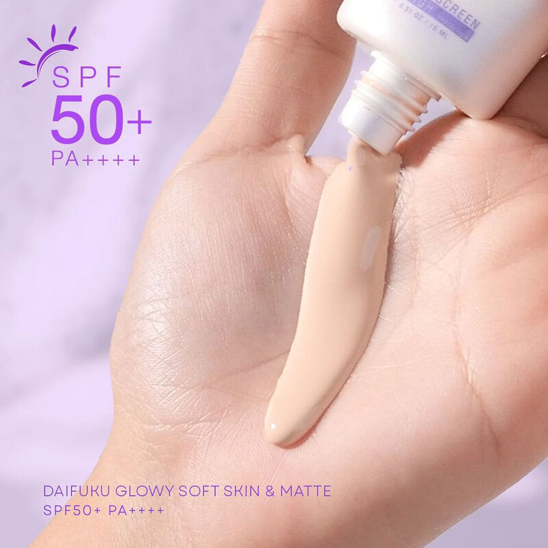 Deesay Daifuku Glowy Soft Skin & Matte Sunscreen High Protection SPF50+ PA+ 50ml