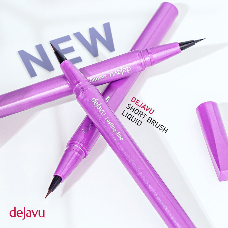 Dejavu Lasting-Fine E Short Brush Liquid 0.52ml #1 Deep Black