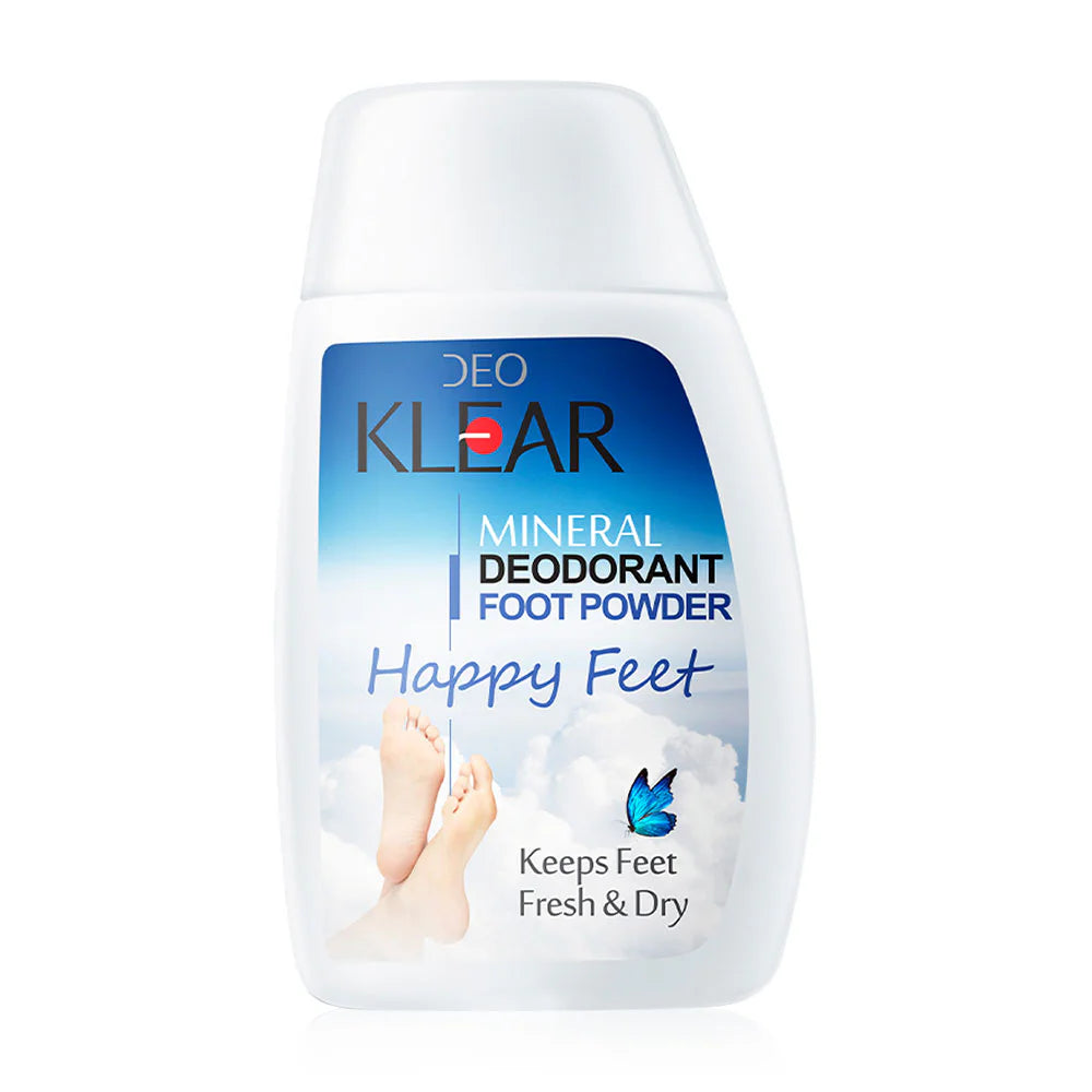 DEOKLEAR Happy Feet Mineral Deodorant Foot Powder 50g