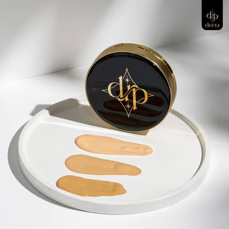 Derra Glowy And Coverskin Cushion SPF 25 PA+++ 10g #02 Medium Natural