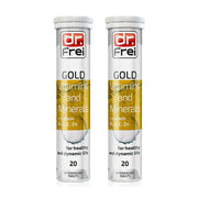 Dr.Frei Gold Vitamin And Minerals + Lutein Dietary supplement effervescent tablets 20 Tablets x 2pcs