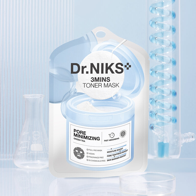 Dr.NIKS 3 Mins Toner Mask Pore Minimizing [20ml x 6pcs]