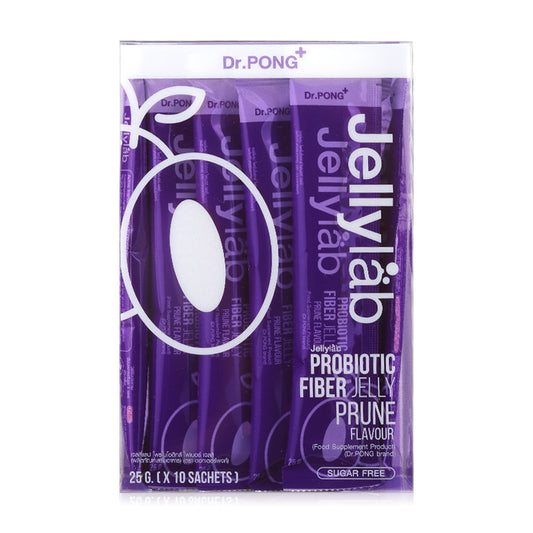 Dr.PONG Probiotic Fiber Jelly - Synbiotic Dietary Supplement, 10 Sachets - Beauty Buddy