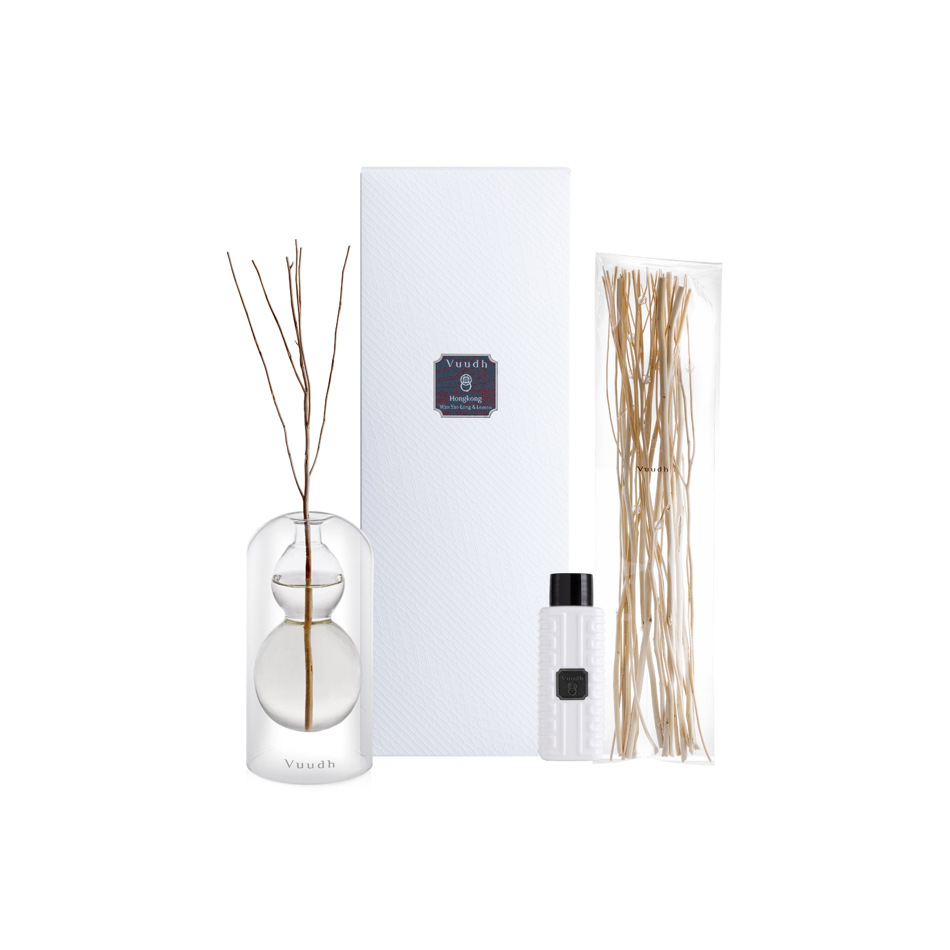 Harnn Vuudh Immortality Diffuser Set - Hong Kong (Wan Sao Long & Lemon) 120 ml.