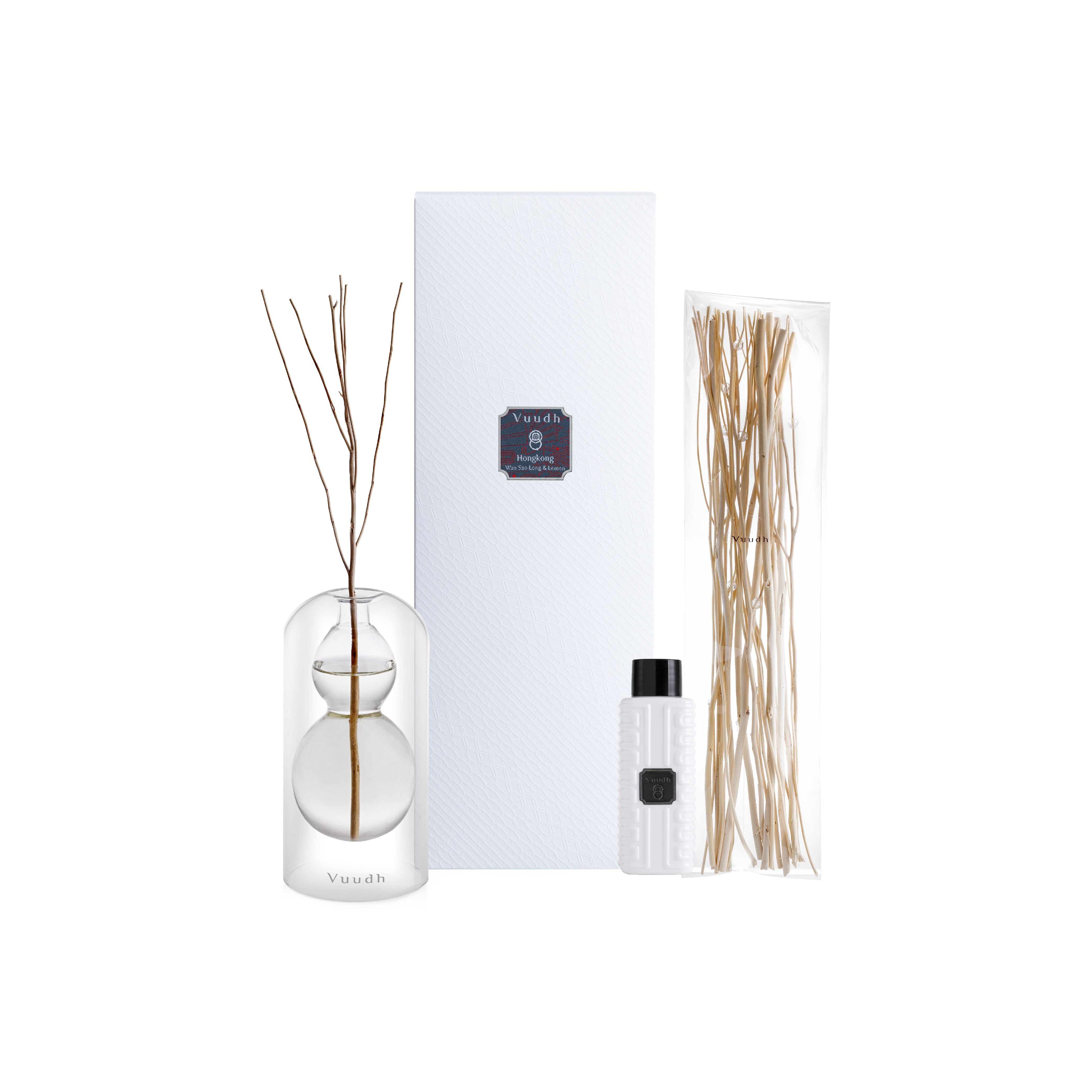 Harnn Vuudh Immortality Diffuser Set - Hong Kong (Wan Sao Long & Lemon) 120 ml.