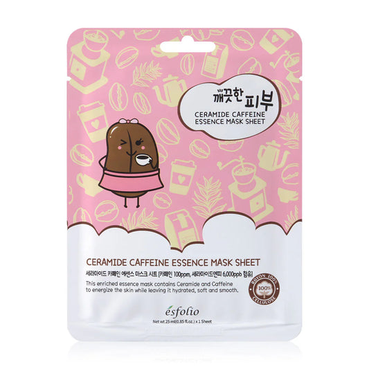 Esfolio Pure Skin Ceramide Caffeine Essence Mask Sheet 25ml