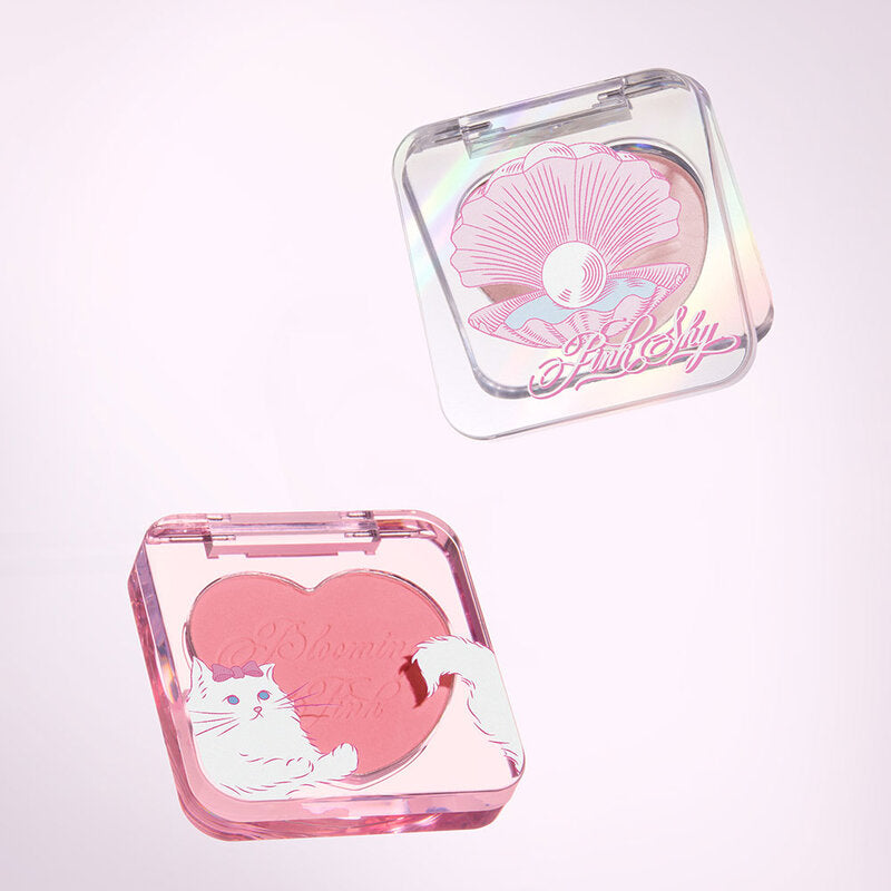 Etude x Blooming Shy Heart Pop Blusher 4g #Pink A Boo