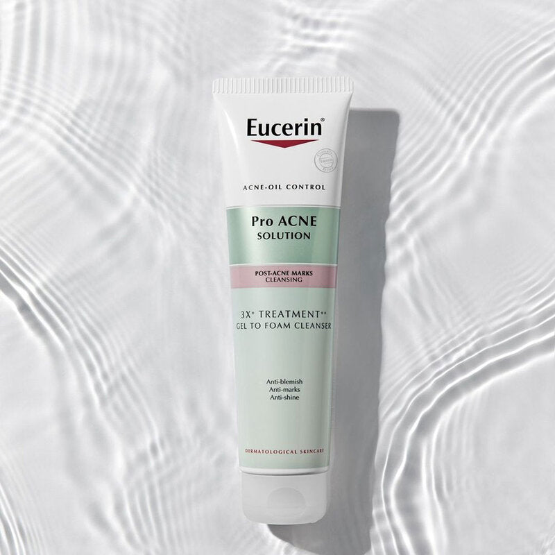 Eucerin Pro Acne Solution 3X Treatment Gel To Foam Cleanser 75ml