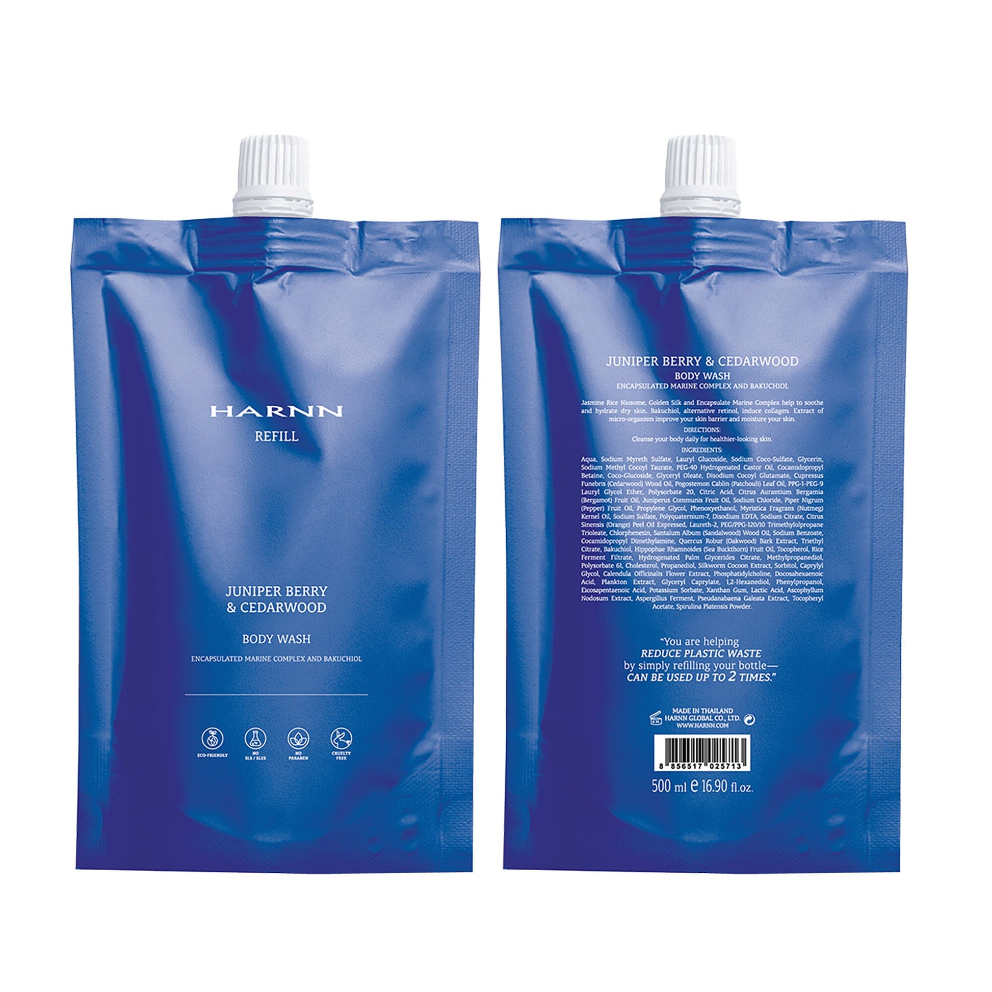 Harnn Body Wash Refill - Juniper Berry & Cedarwood 500 ml.