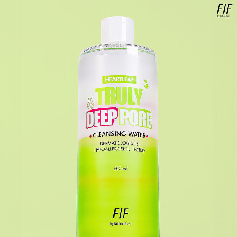 FIF by Faith in Face Heartleaf Truly Deep Pore Cleansing Water 500ml x 2pcs
