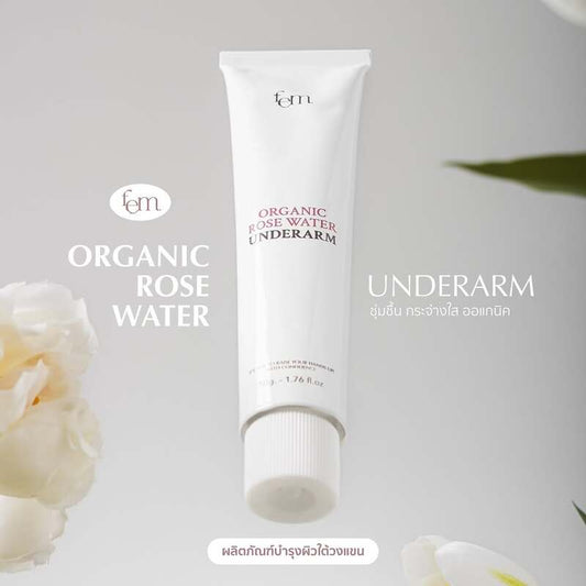 FEM Organic Rose Water Underarm 50g