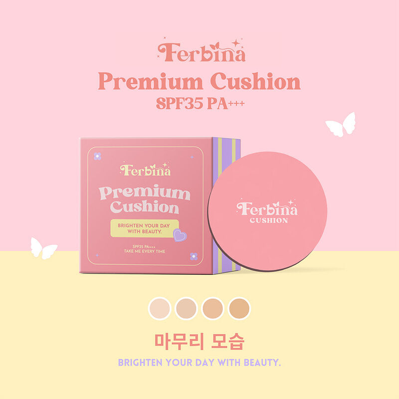 FERBINA Premium Cushion SPF35 PA+++ 15g #03 Sand Natural