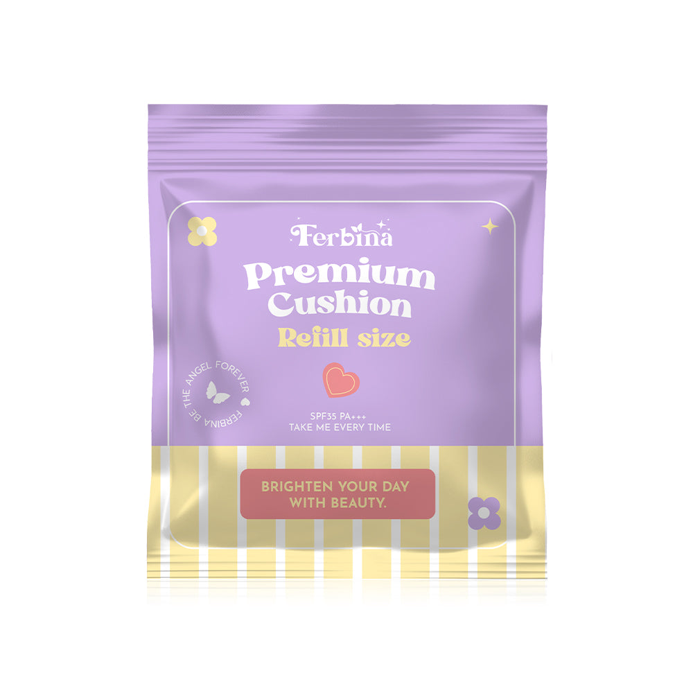 FERBINA Premium Cushion SPF35 PA+++ Refill 15g #01 Light Natural