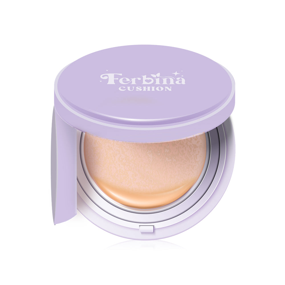 FERBINA Premium Full Coverage Cushion SPF 50 PA+++ 15g #01 Light Natural