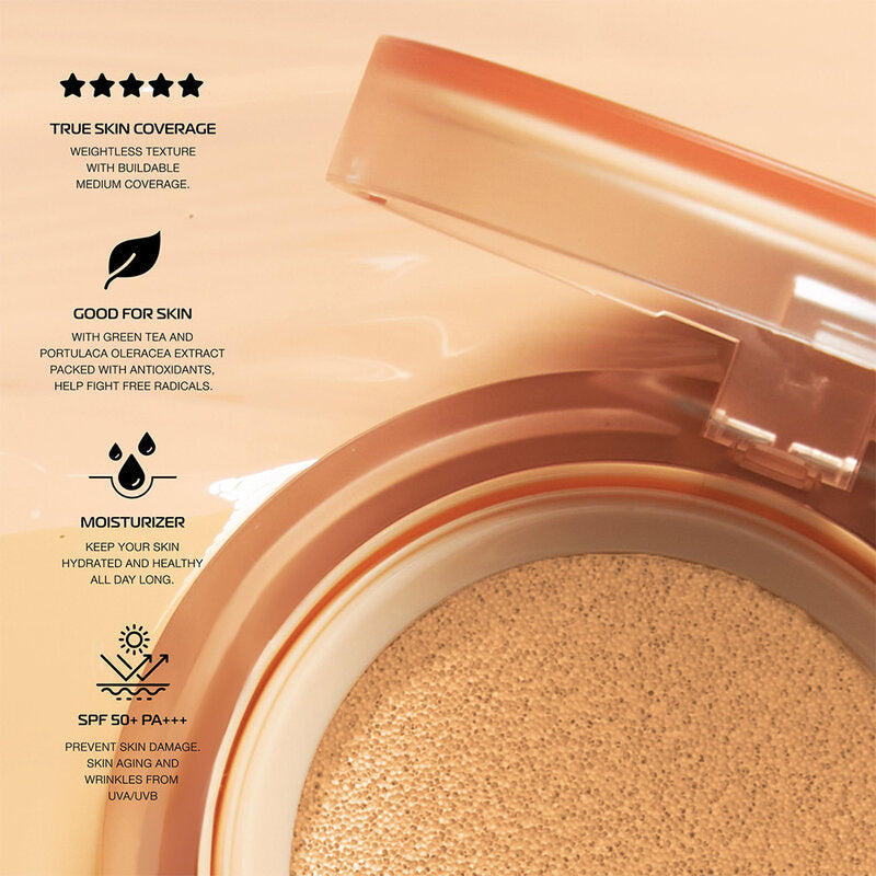 FIIT Cosmetics & Lifestyle True Skin Cushion SPF50+ PA+++ 12g #03 Cool Caramel