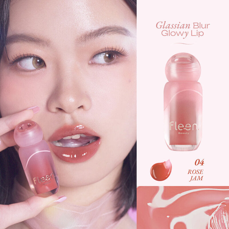 Fleen Beauty Glasian Blur Glowy Lip 3.2g #04 Rose Jam