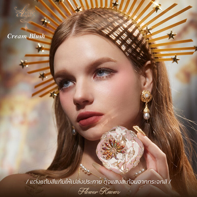 Flower Knows Little Angel Collection Cream Blush 6g #05 Fingertip Stellar
