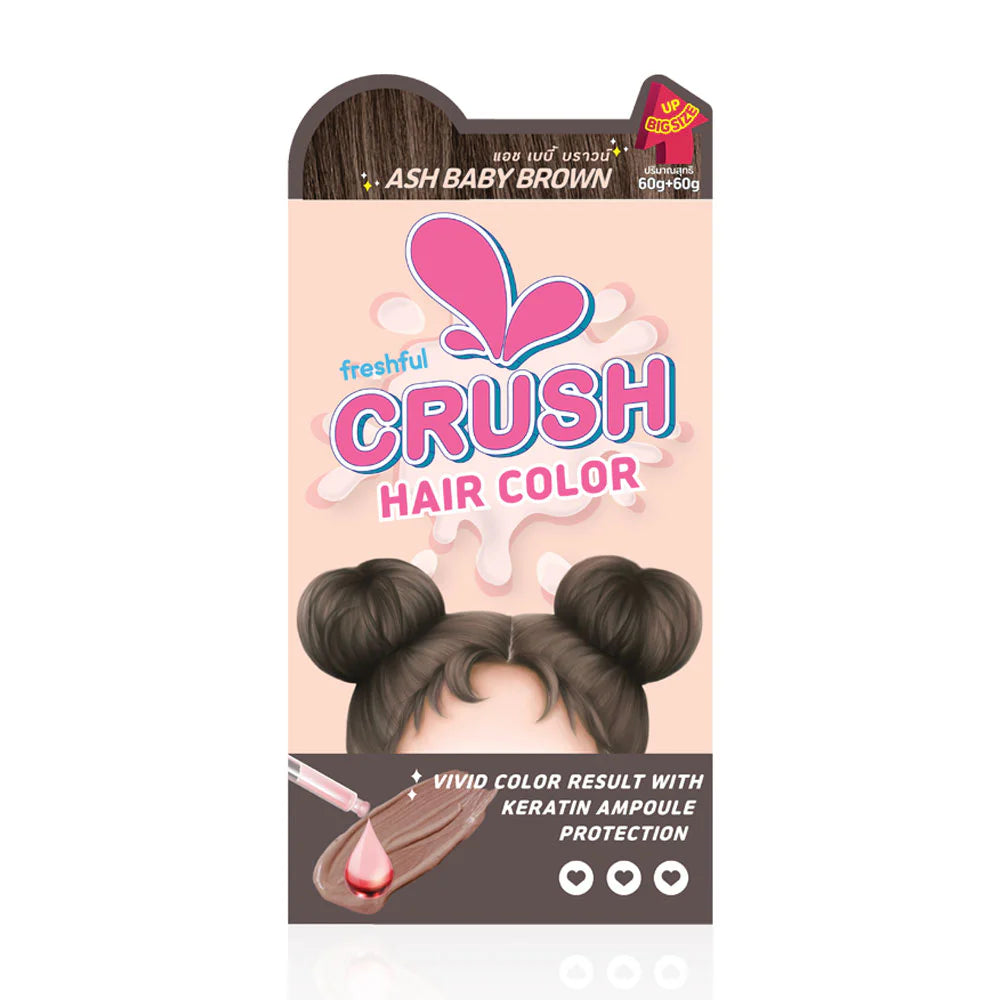 Freshful Crush Hair Color Ash 120g #Baby Brown