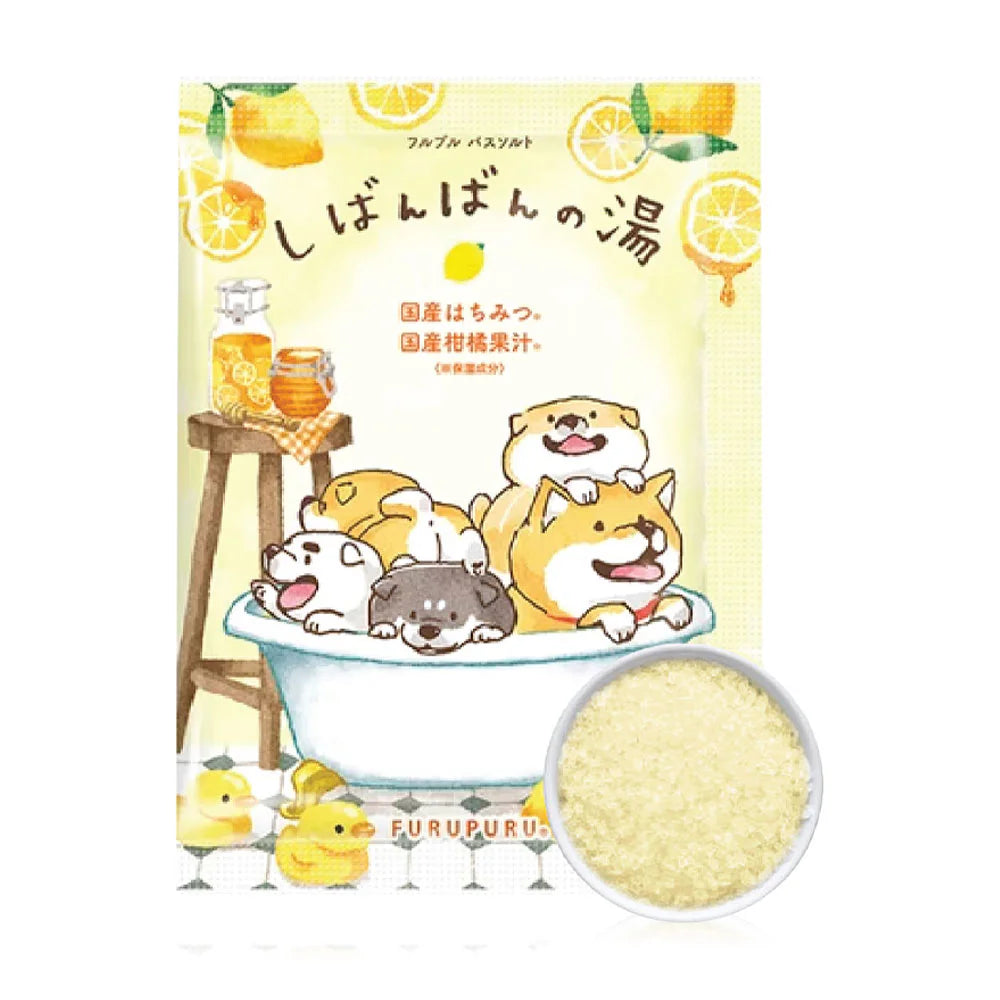 FURUPURU Shibanban Bath Salt 60g - Honey