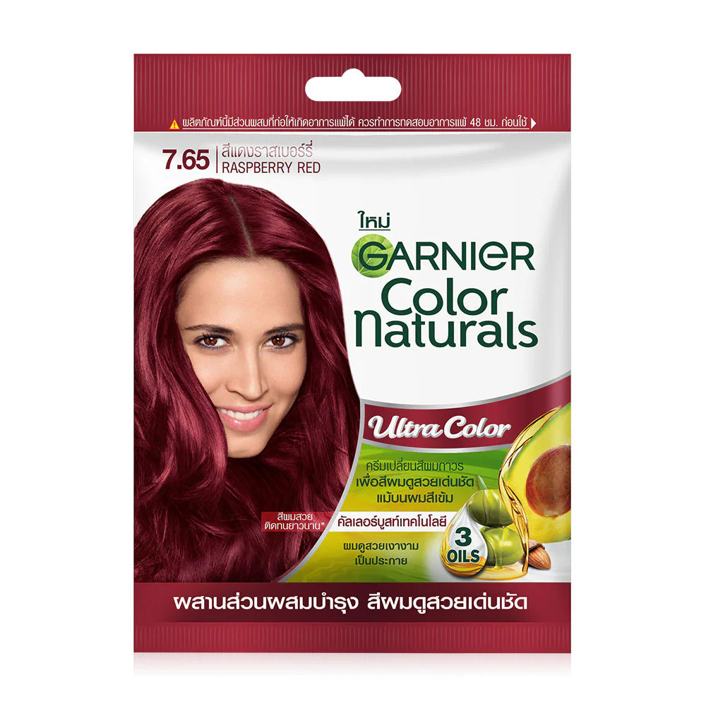 Garnier Color Naturals Ultra Color #7.65 Raspberry Red Hair Color Cream