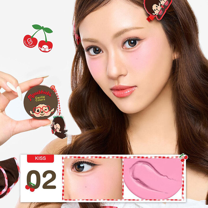 Gentle Colors Monchchichi Soft Cream Blush 4g #02 Kiss