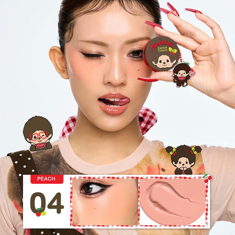 Gentle Colors Monchchichi Soft Cream Blush 4g #04 Peach