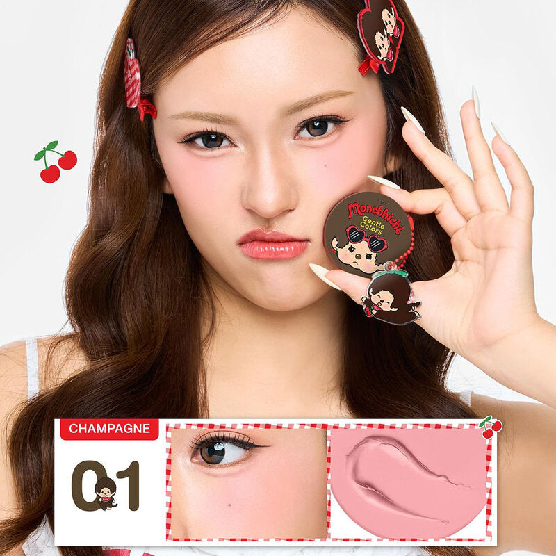 Gentle Colors X Monchchichi Soft Cream Blush 4g #01 Champagne