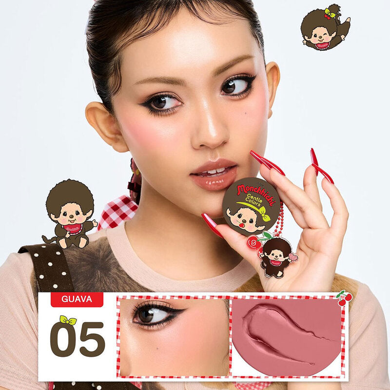 Gentle Colors X Monchchichi Soft Cream Blush 4g #05 Guava