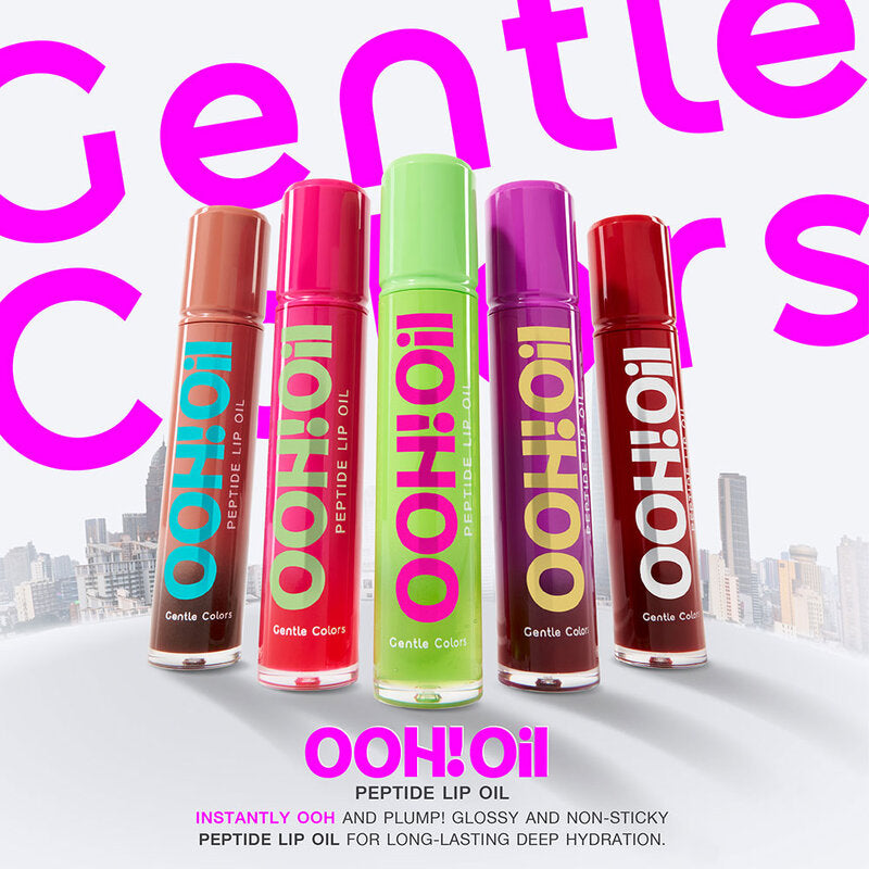 Gentle Colors Ooh Oil Peptide Lip Oil 7g #01 Roxy Red