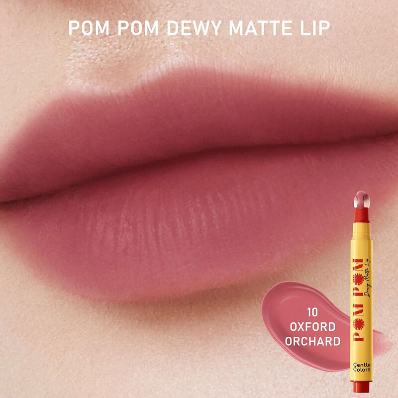 Gentle Colors Pom Pom Dewy Matte Lip 2.5g #10 Oxford Orchard