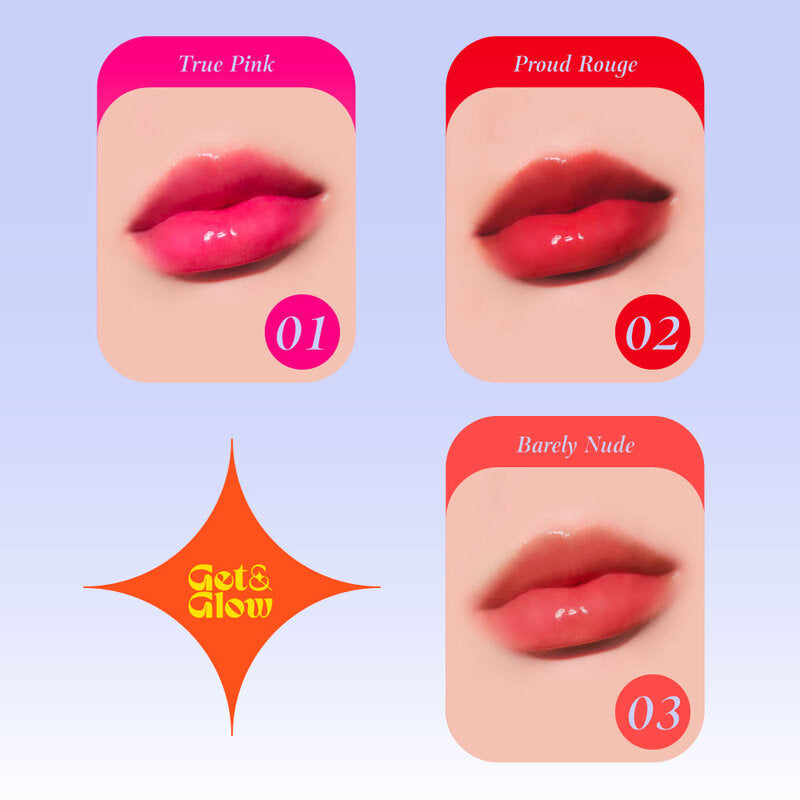 Get&Glow Get Ready Lip Gloss 2.5g #02 Proud Rouge
