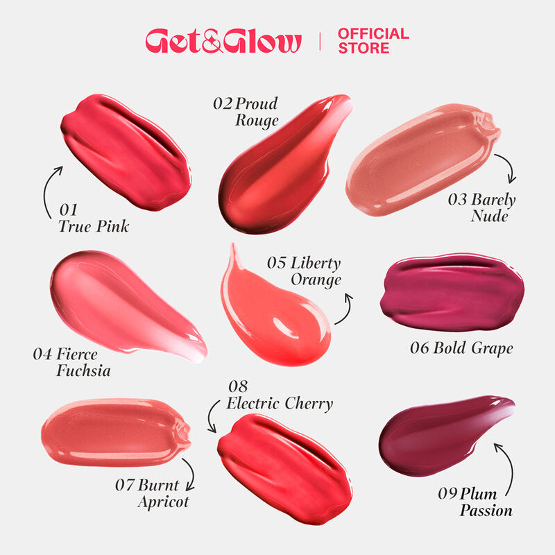 Get&Glow Get Ready Lip Gloss 2.5g #08 Electric Cherry
