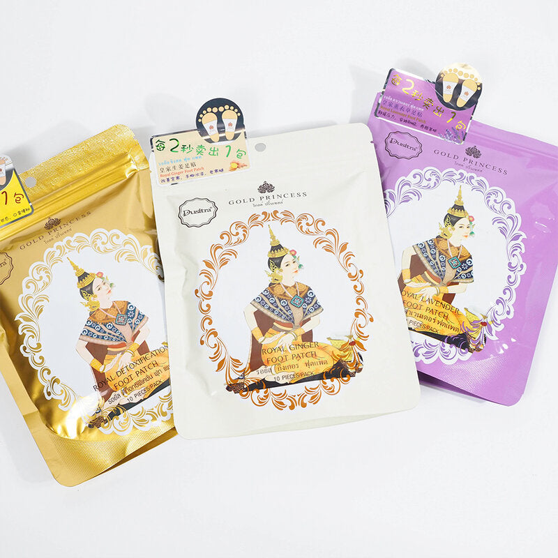 Gold Princess Royal Detoxification Foot Patch 10patche/1pack #Original