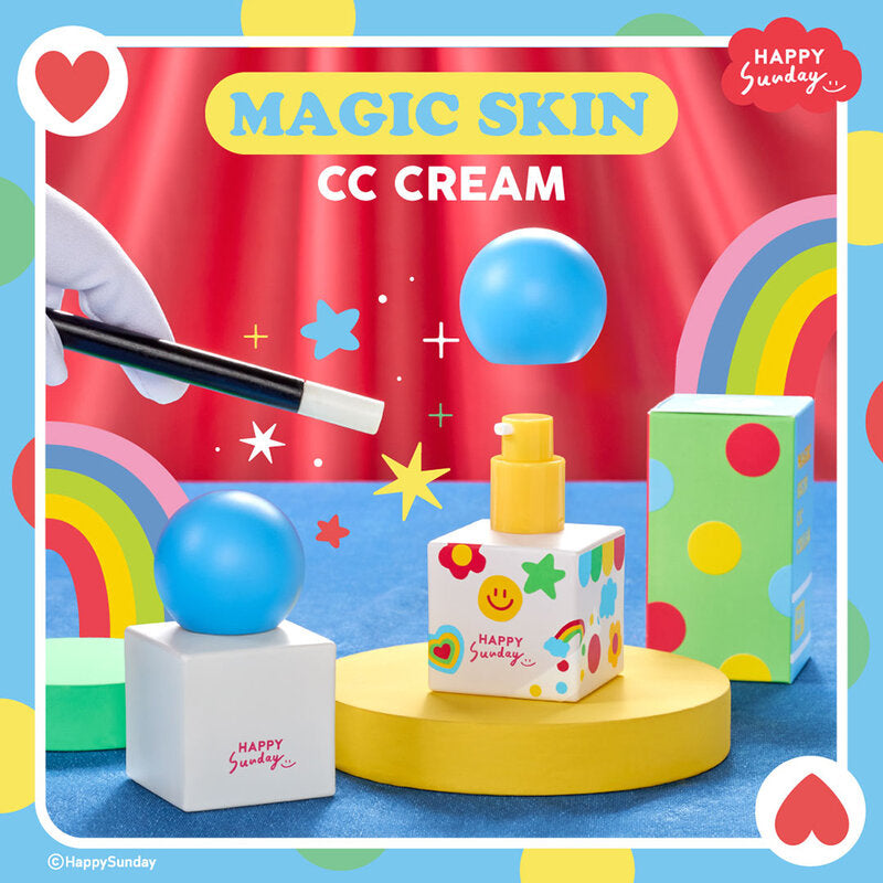 HAPPY SUNDAY Magic Skin CC Cream 30g #01 Pixie Ivory