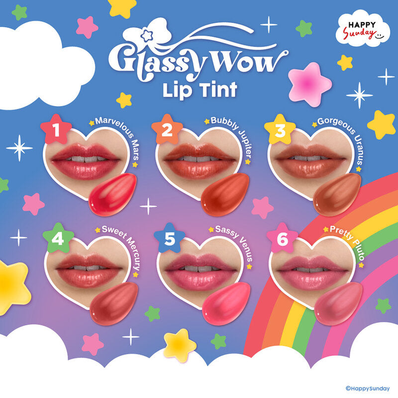 HAPPY SUNDAY Glassy Wow Lip Tint 3.5g #4 Sweet Mercury