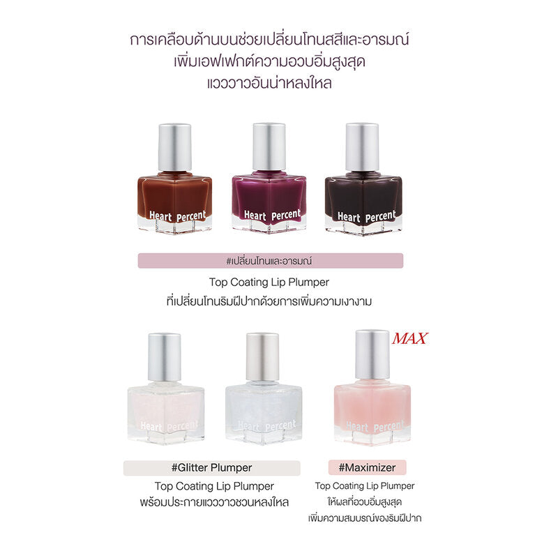 Heart Percent Dote On Mood Top Coating Lip Plumper 6.5g #05