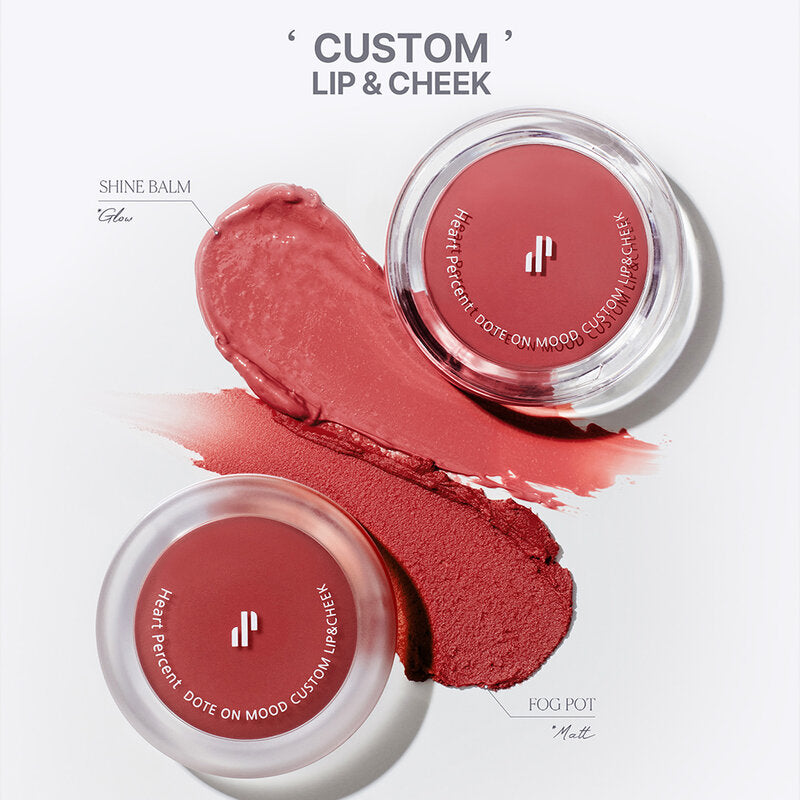 Heart Percent Dote On Mood Custom Lip & Cheek 9.4g #02 Healthy Coral