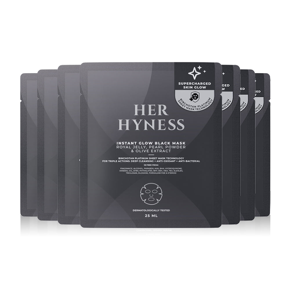 Her Hyness Facial Mask - Instant Glow with Binchotan Charcoal - Beauty Buddy