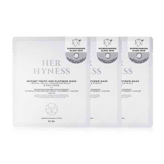 HER HYNESS Instant Youth Aox Platinum Mask 22ml x 3pcs