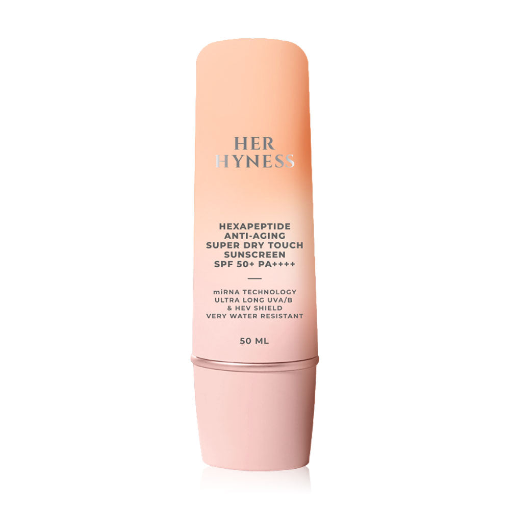 HER HYNESS Sunscreen - Hexapeptide SPF50+ PA++++ for Anti-Aging - Beauty Buddy