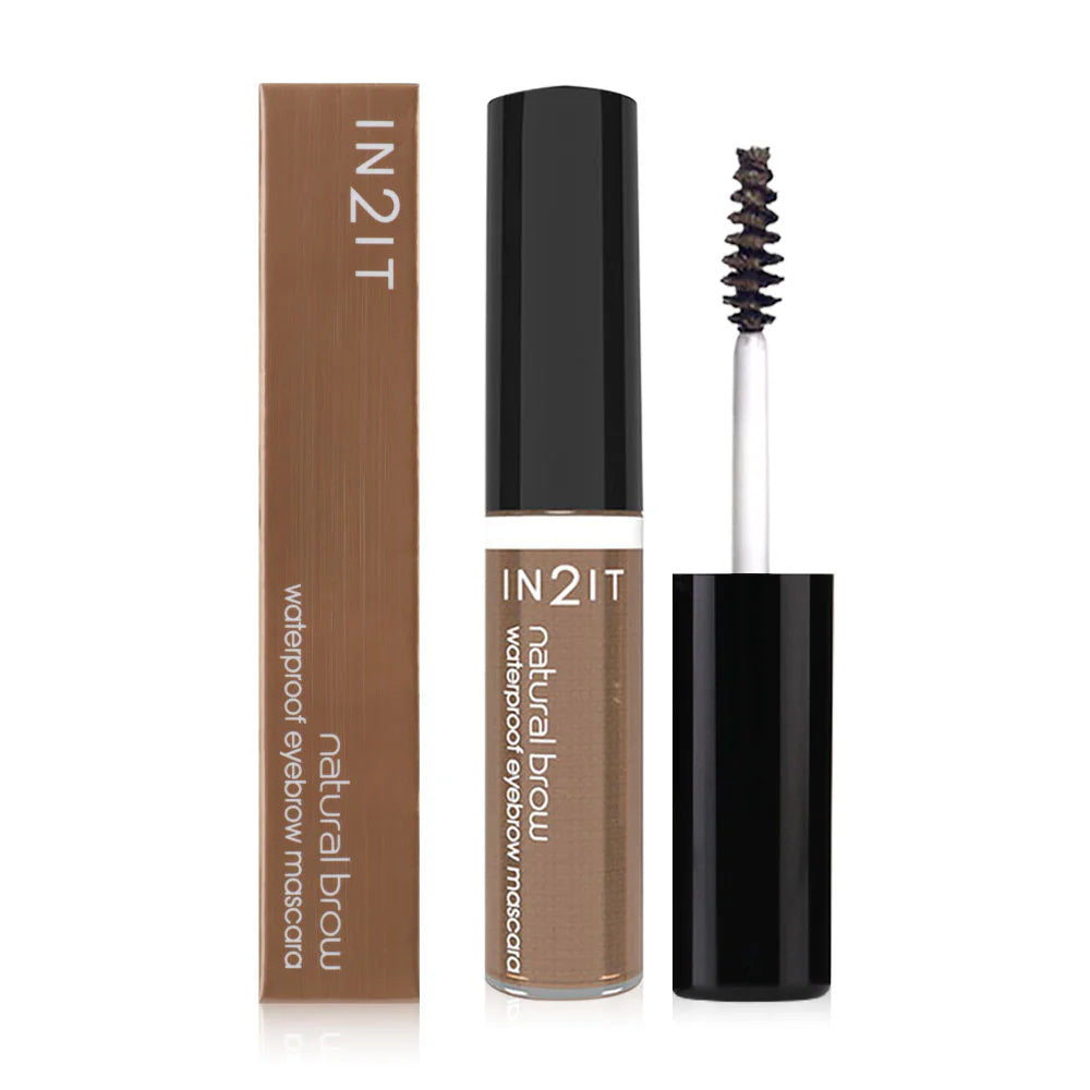 In2it Natural Brow Waterproof Eyebrow Mascara #NBM02 Copper Medium Brown