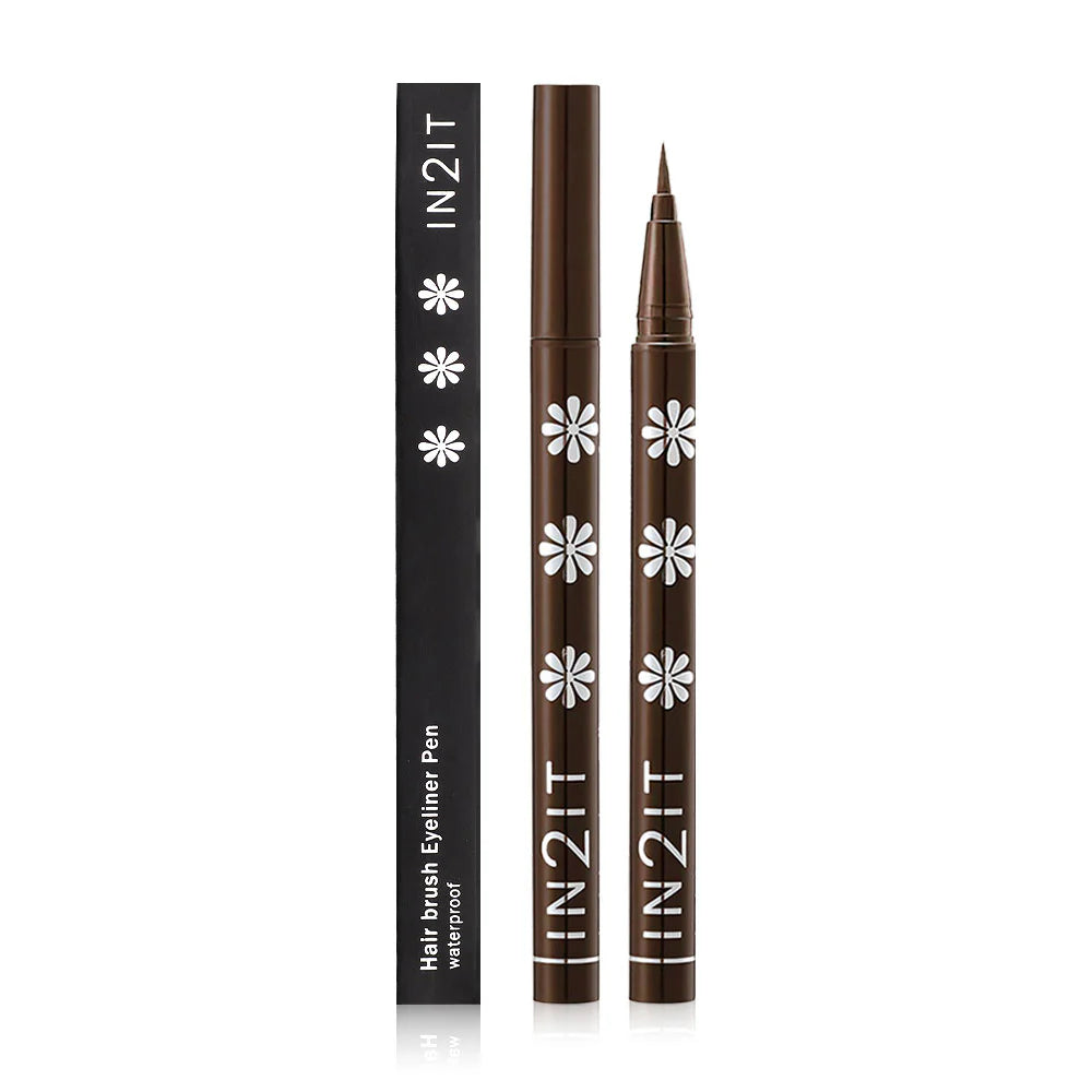 In2It Hair Brush Waterproof Eyeliner Pen #EPH02 Dark Brown