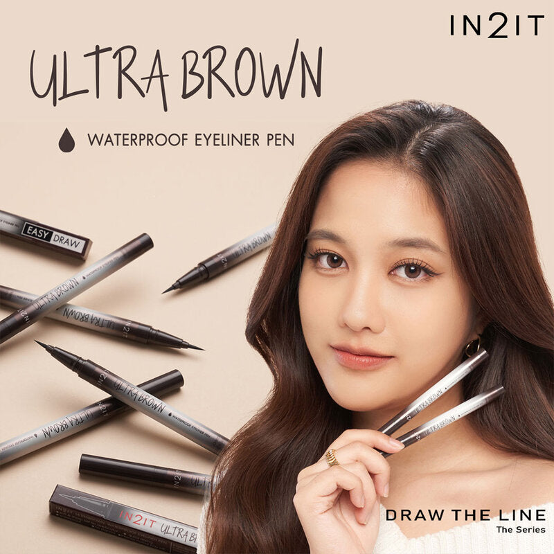 In2it Ultrabrow Waterproof Eyeliner Pen 0.7g #EUB02