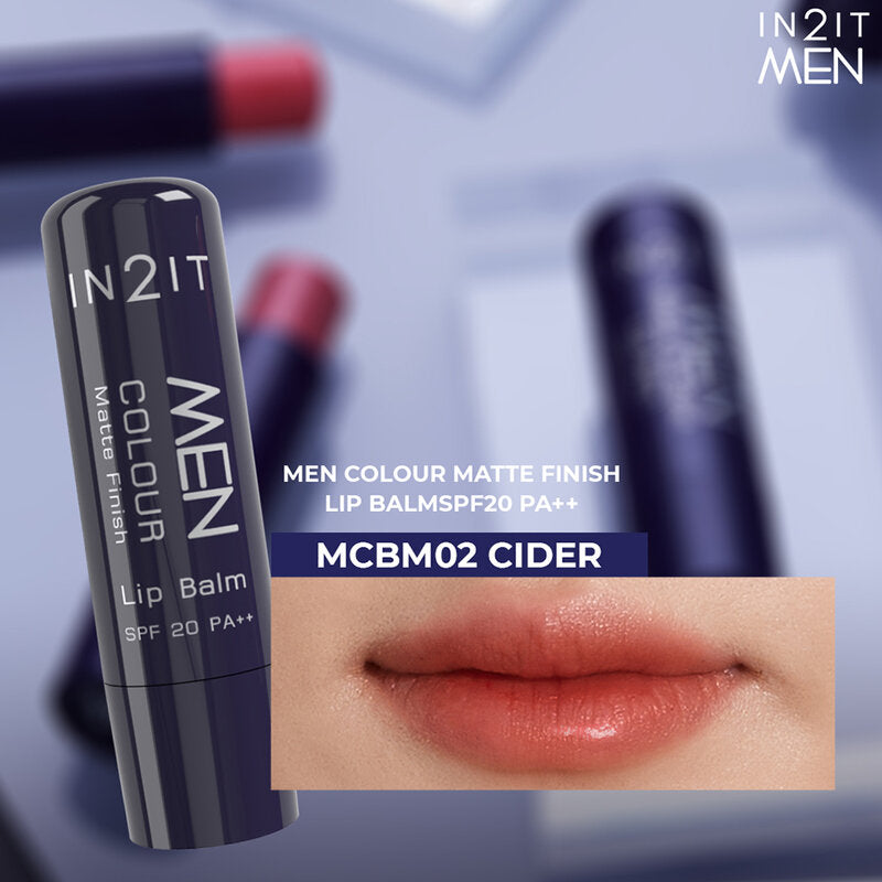 In2it Men Color Matte Finish Lip Balm SPF20 PA++ 4.8 g