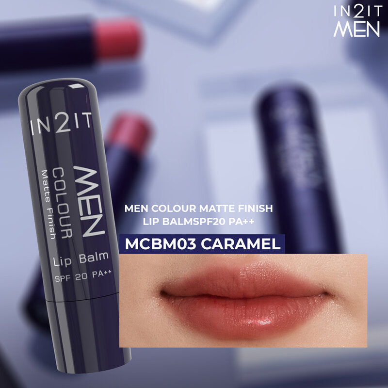 In2it Men Color Matte Finish Lip Balm SPF20 PA++ 4.8g #MCBM03