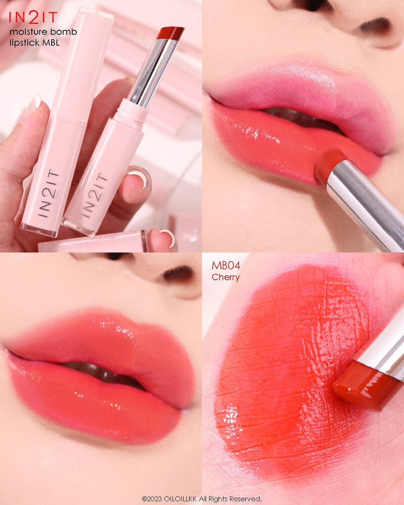 In2It Moisture Bomb Lipstick 1.8g #MBL04-kv Cherry