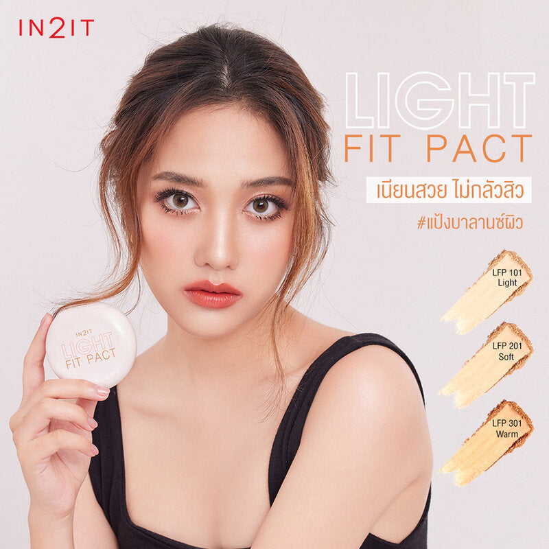 In2It Light Fit Pact 2 Way Powder SPF25 PA+++ 10g #LFP101